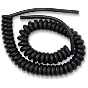 Spirálový kabel délka 80-160cm dlouhý černý SPK 85 3071-3-1/0,6