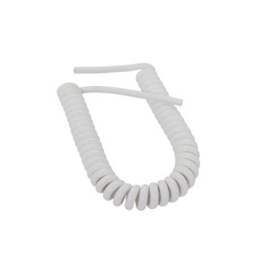Spirálový kabel délka 80-160cm dlouhý bílý SPK 85 3071-3-1/0,4