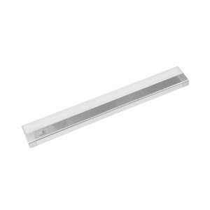 Zářivkové svítidlo AIGLOS LED s vypínačem podlinka 10W stříbrná teplá bílá PN11100015