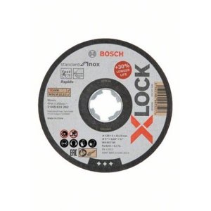 Řezný kotouč na nerez 125x1x22,23mm Bosch Standard for Inox X-LOCK 2.608.619.262