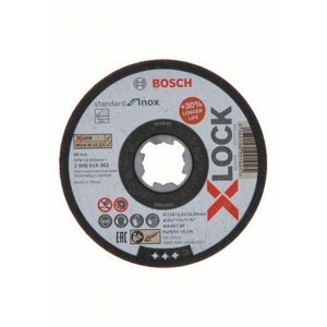 Řezný kotouč na nerez 115x1,6x22,23mm Bosch Standard for Inox X-LOCK 2.608.619.362