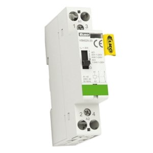 Instalační stykač Elko EP VSM220-11 2x20A 24V AC s manuálním ovládáním