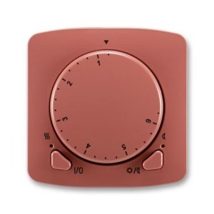 ABB Tango termostat otočný 3292A-A10101 R2 vřesová červená
