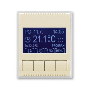 ABB Element termostat pokojový slonová kost/ledová bílá 3292E-A10301 21 programovatelný
