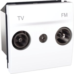 Schneider Electric Unica televizní zásuvka TV+R průchozí polar MGU3.453.18