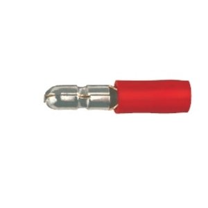 Konektor kulatý lisovací 1020 červený, rozměry 4x4mm, průřez 0,5-1,5mm2