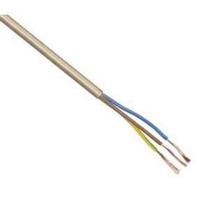 Kabel H03VV-F 3x0,75 trojlinka zlatá (CYLY 3Gx0,75)