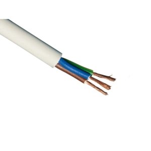 Kabel H03VV-F 3x0,5 trojlinka bílá (CYLY 3Cx0,50)