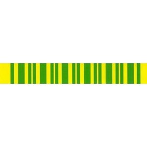 Samolepka barevný pásek (zelenožlutý) uzemnění 18x115mm
