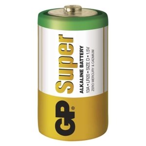 Baterie D GP LR20 Super alkalické fólie