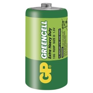 Baterie D GP R20 Greencell blistr