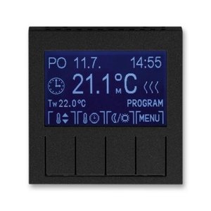 ABB Levit termostat pokojový onyx/kouřová černá 3292H-A10301 63 programovatelný