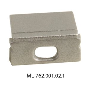 Koncovka LED profilu PG s otvorem stříbrná McLED ML-762.001.02.1