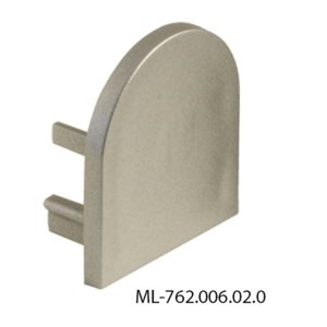 Koncovka LED profilu bez otvoru pro PD stříbrná McLED ML-762.006.02.0