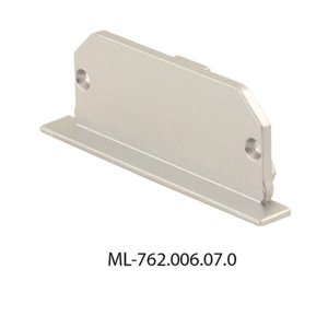 Koncovka LED profilu bez otvoru pro AH stříbrná McLED ML-762.006.07.0