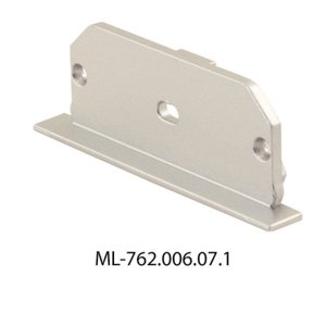 Koncovka LED profilu s otvorem pro AH stříbrná McLED ML-762.006.07.1