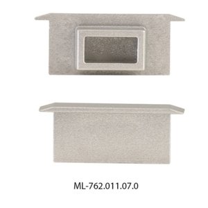 Koncovka LED profilu BR bez otvoru stříbrná McLED ML-762.011.07.0