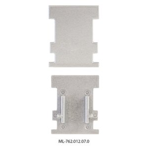 Koncovka LED profilu BK bez otvoru stříbrná McLED ML-762.012.07.0