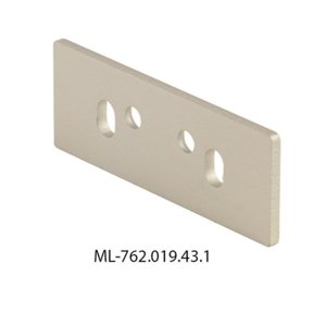 Koncovka LED profilu NS s otvorem stříbrná McLED ML-762.019.43.1