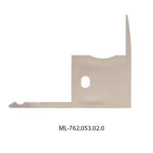Koncovka LED profilu RP bez otvoru stříbrná McLED ML-762.053.02.0