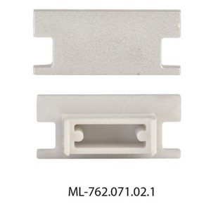 Koncovka LED profilu BD bez otvoru stříbrná McLED ML-762.071.02.0