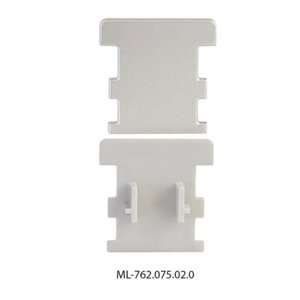 Koncovka LED profilu BV bez otvoru stříbrná McLED ML-762.075.02.0