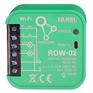 Wi-Fi spínací relé Zamel ROW-02 do krabice
