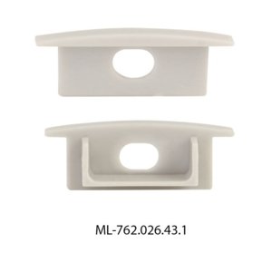 Koncovka LED profilu VD s otvorem šedá McLED ML-762.026.43.1