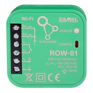 Wi-Fi spínací relé Zamel ROW-01 do krabice