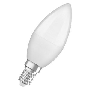 Antibakteriální LED žárovka E14 OSRAM LC CL B 5,5W (40W) teplá bílá (2700K), svíčka