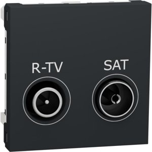 Schneider Electric Nová Unica televizní zásuvka TV/R+SAT individuální antracit NU345454