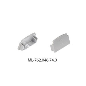 Koncovka LED profilu AX bez otvoru stříbrná McLED ML-762.046.74.0
