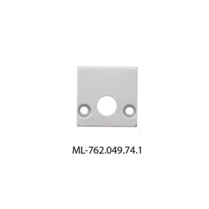 Koncovka LED profilu PCA s otvorem stříbrná McLED ML-762.049.74.1