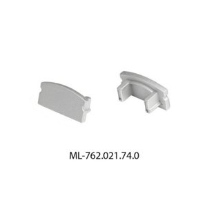 Koncovka LED profilu PH2 bez otvoru stříbrná McLED ML-762.021.74.0