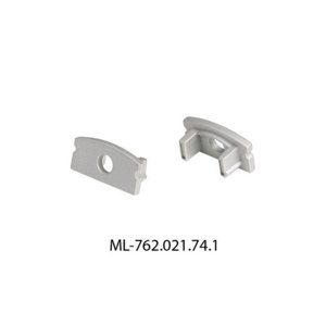 Koncovka LED profilu PH2 s otvorem stříbrná McLED ML-762.021.74.1