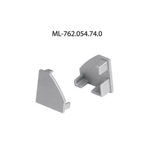 Koncovka LED profilu RT2 bez otvoru stříbrná McLED ML-762.054.74.0