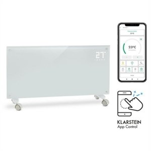 Elektrický přímotop přenosný KLARSTEIN Bornholm Smart 1000/2000W Wi-Fi časovač bílá 10034390